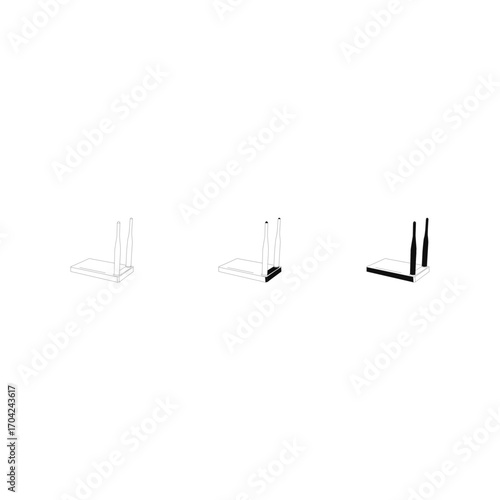 This graphic shows four variations of a simple gift box, each with a different ribbon style.