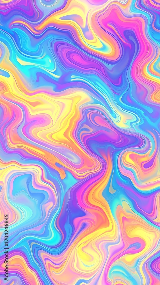 Obraz premium Abstract vibrant swirl patterns