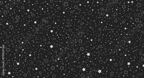 A twinkling starry night sky full of celestial wonders and cosmic dreams under the infinite universe