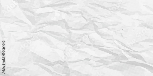 Creative background with scattered overlay of crumpled papers.