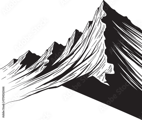 Stylized whisk illustration for culinary designs