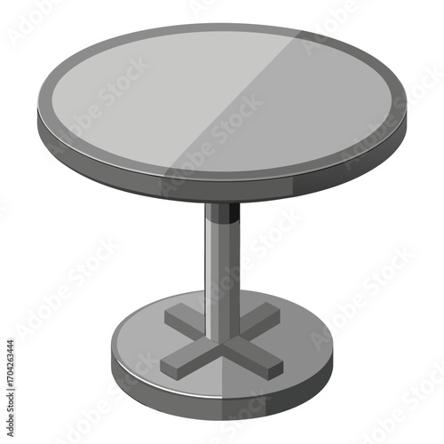 Black center table  vector illustration illustration  isolated on white background