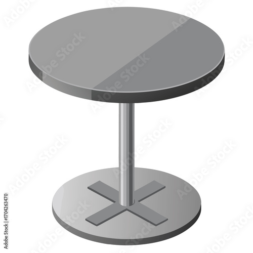 Black center table  vector illustration illustration  isolated on white background
