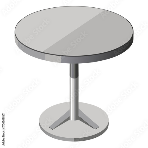 Black center table  vector illustration illustration  isolated on white background