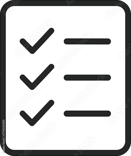 Checklist icon with three items checked