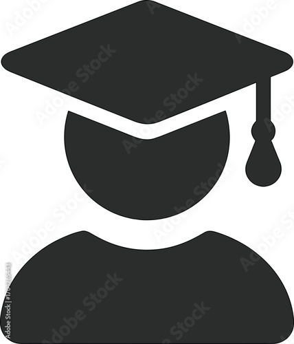 Graduation Cap Icon - Symbol of Education and Achievement
