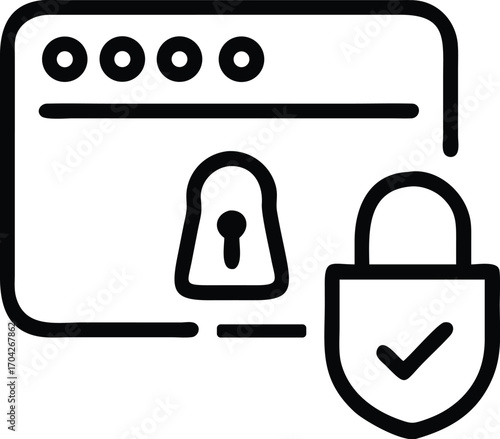 lock icon vector illustration