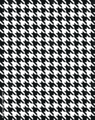 Seamless pixel houndstooth pattern. Houndstooth seamless pattern.