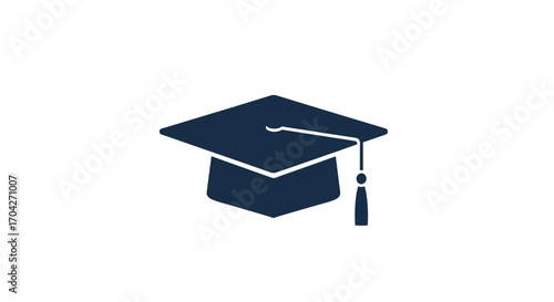 A graduation cap symbolizes academic achievement and the successful completion of studies.