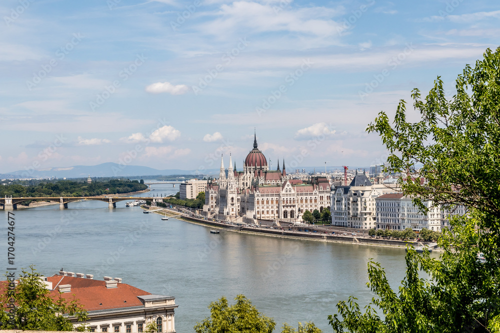 Obraz premium Budapeszt stare miasto wzgórze zamkowe