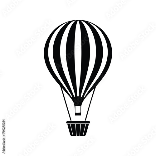 hot air balloon isolated