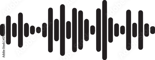 Black heartbeat line without background	