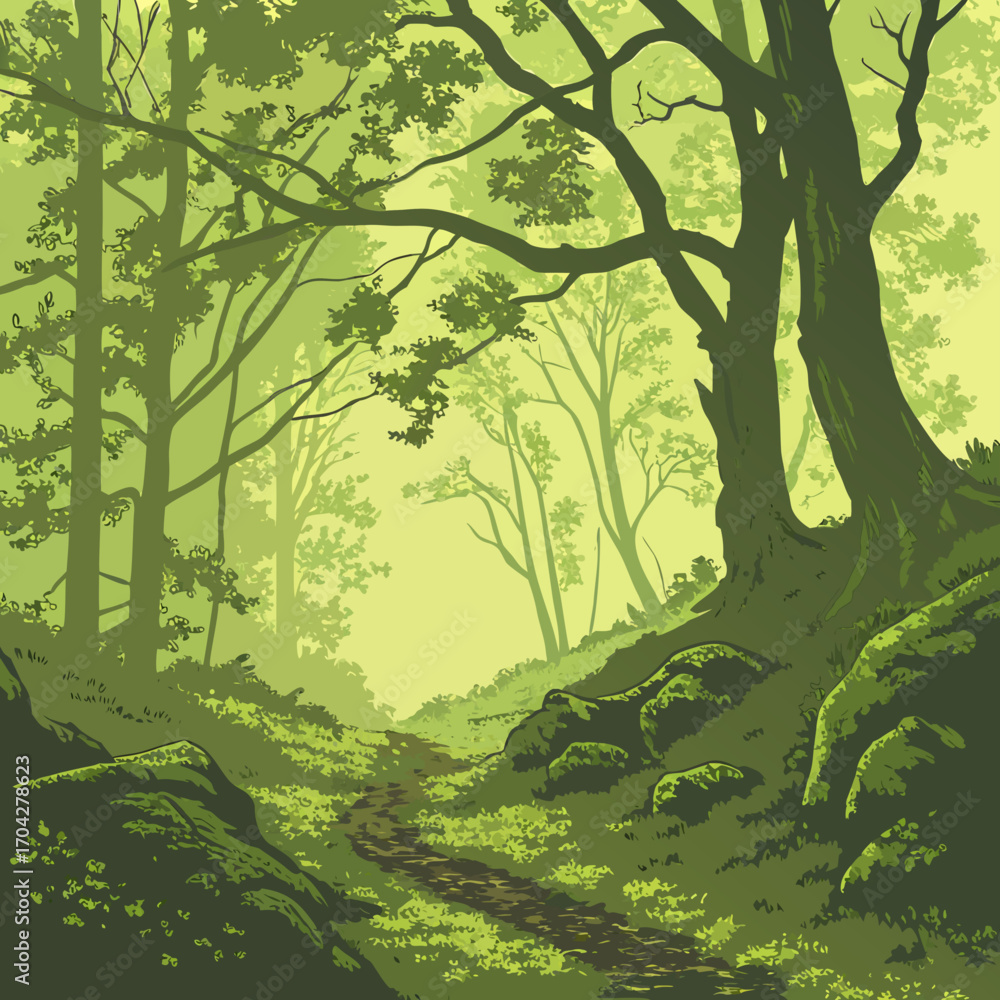 Fototapeta premium trees in the forest