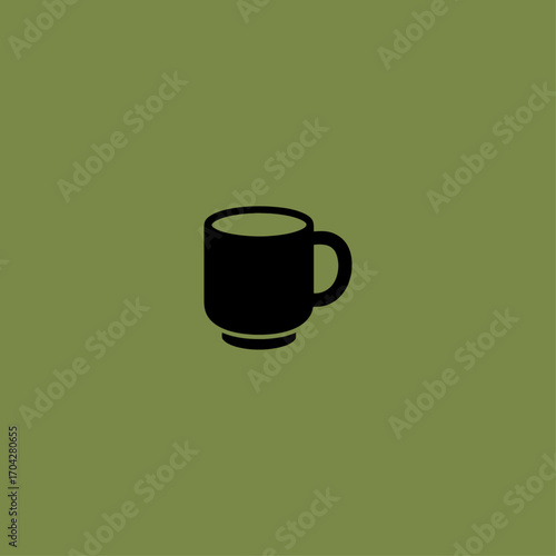 Japanese tea cup icon flat vector design.