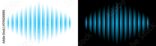 Glass Wave Interference Texture Background Dual-Tone Vertical Lines on Black and White Abstract Signal Modulation with Symmetry Effect