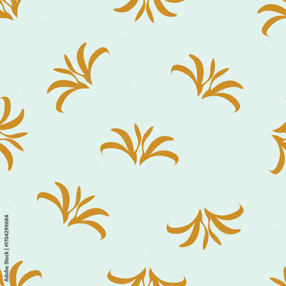 Fototapeta premium Hand drawn flowers. Seamless background with abstract cute flowers. Vector design ornament for paper; cover; fabric; interior decor; textile; fabric; wallpaper; surface design; label; packaging 