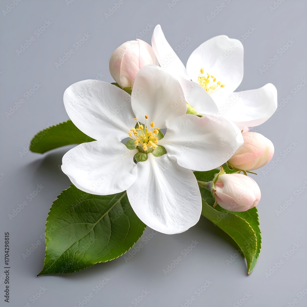 Fototapeta premium Close-up of delicate apple blossoms