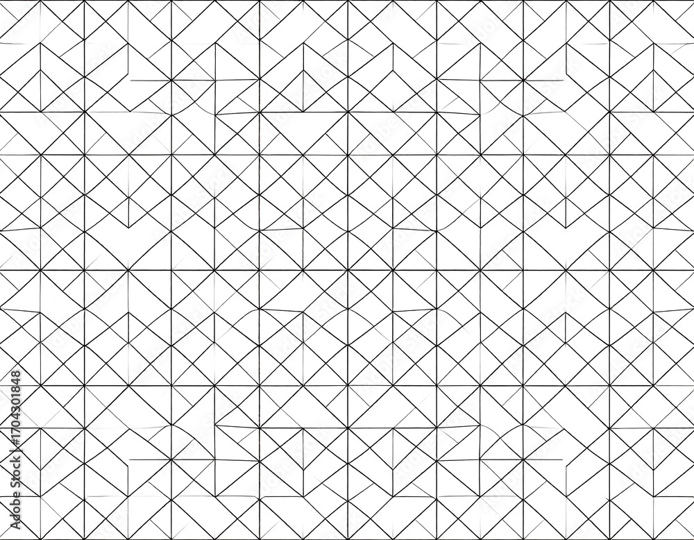 Fototapeta premium Geometric repeating pattern of intersecting lines