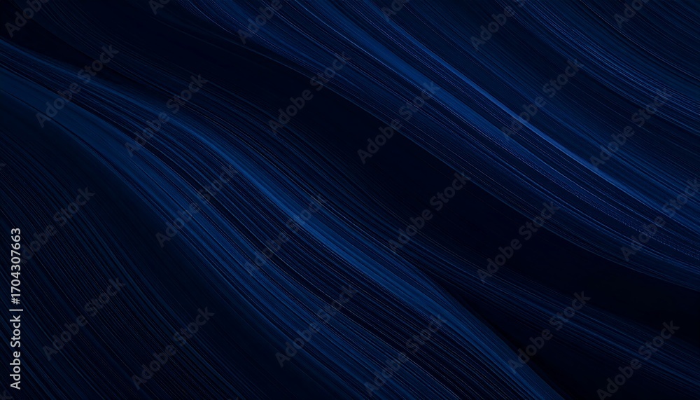 Fototapeta premium Dark blue flowing lines
