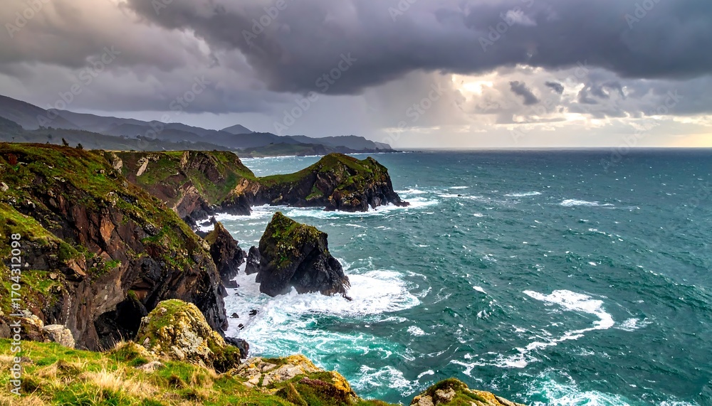 Obraz premium Dramatic coastal scene