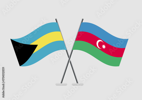 Bahamas and Azerbaijan vector flags in minimal crossed composition