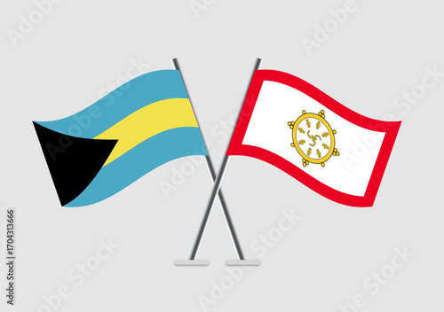 Bahamas and Sikkim vector flags with minimal international design