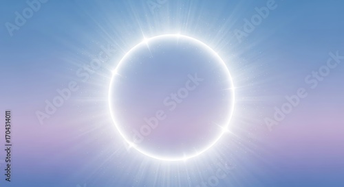 Bright Circular Light Halo.