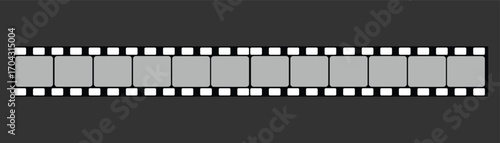 Curved film strip icon , Movie reel. Roll of retro film strip on isolated white background. Photographic film in retro style. Curved film strip. eps10