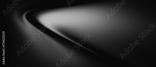 Monochromatic Abstract Texture: Dark Grayscale Background with Light Beam and Shadow