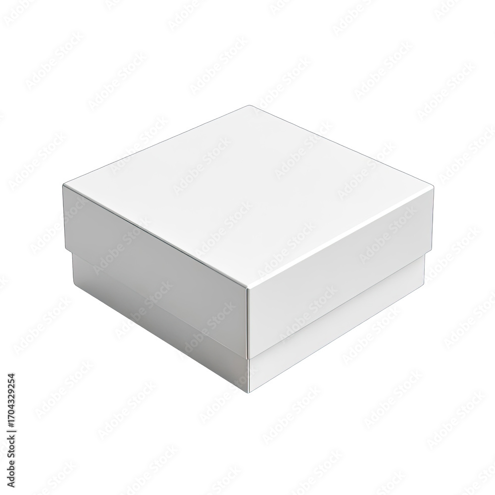 Naklejka premium Square white gift box