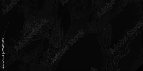 Black abstract fluid texture with swirling dark liquid patterns and a glossy wet appearance for mysterious and sophisticated backgrounds and design elements