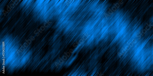 Dynamic Blue Streaks Abstract Background with Diagonal Motion Blur and Dark Contrasting Hues for Tech and Futuristic Designs
