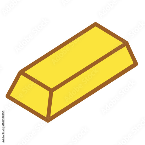 gold bars isolated on white