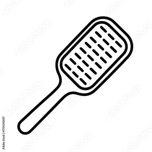This comb icon boasts a sleek, modern style, making it perfect for inclusion in web and mobile applications, where it can be showcased on a crisp white background