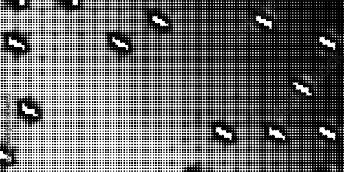Grunge halftone black and white dots texture background. Spotted vector Abstract Texture