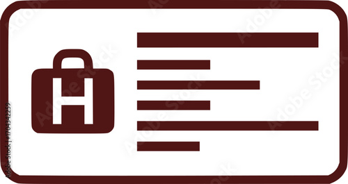 Insurance card icon
