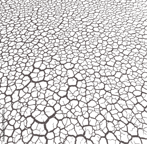 Abstract cracked earth pattern texture background with geometric polygonal shapes and natural drought landscape