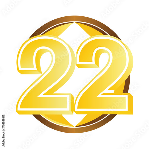 22 Carat Gold Icon