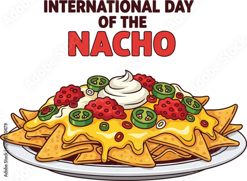 Celebrate international nacho day with a delicious plate of cheesy nachos