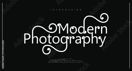 Luxury wedding alphabet letters font and number. Typography elegant classic lettering serif fonts decorative vintage retro with tails concept. vector illustration