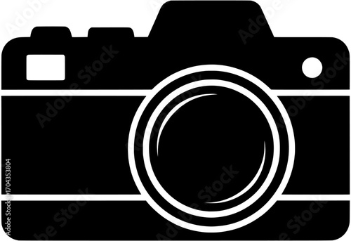 Camera icon photography equipment symbol digital photo camera device photography vector illustration simple design isolated background