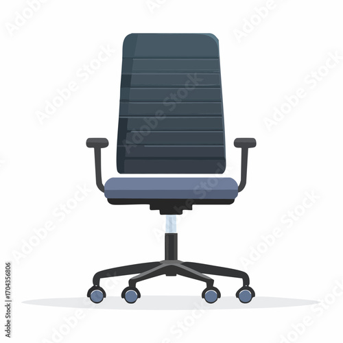 Ergonomischer Bürostuhl in Schwarz mit Rollen