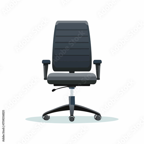 Ergonomischer Bürostuhl in Schwarz mit Rollen