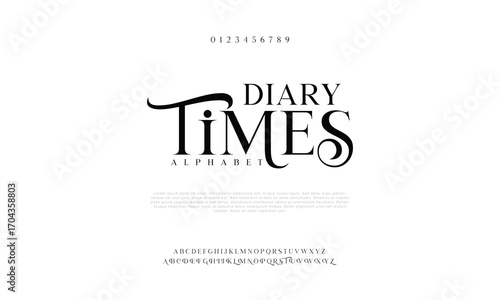 Luxury beauty font alphabet logo. Typography beautiful fashion elegant classic letters serif italic fonts wedding vintage retro blossom logos. vector illustration

