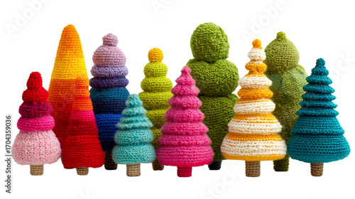 A beautifully decorated Christmas tree with colorful ornaments and twinkling lights on transparent png background. Ai generated