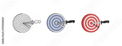 Target Vector Icon Set