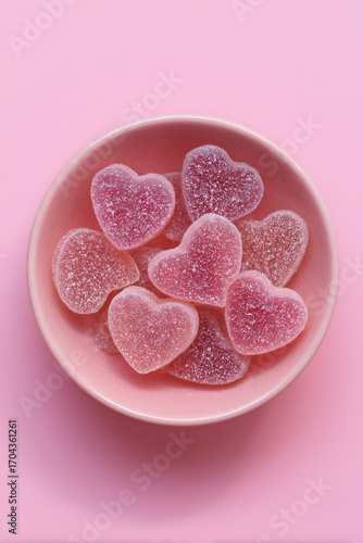heart shaped jelly candy