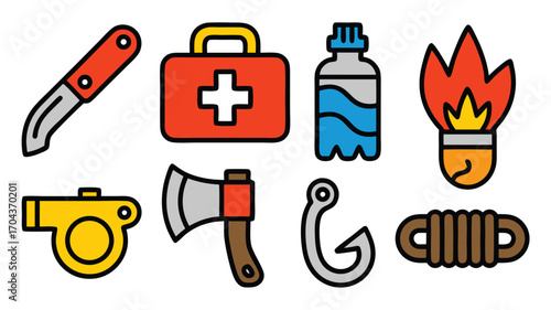 Essential Outdoor Survival Gear and Equipment Collection for Camping and Emergency Preparedness
