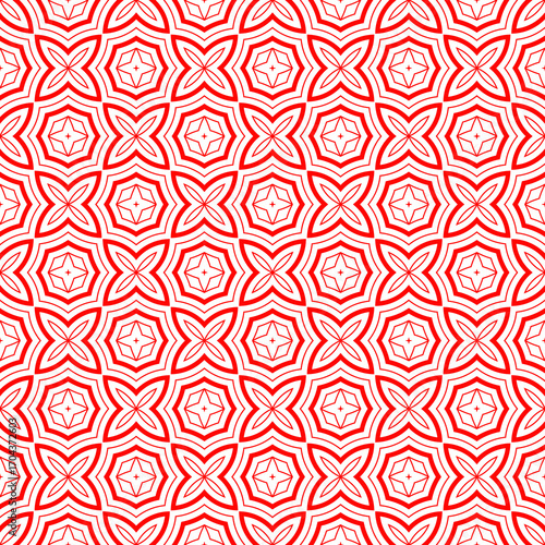 Oval, lozenge, star shapes pattern. Ethnic seamless ornament. Embroidery background. Simple wallpaper. Linear motif. Geometrical backdrop. Digital paper. Web designing. Textile print. Vector abstract.