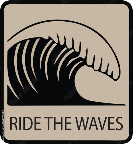 Ocean Break Graphic Vector Design
